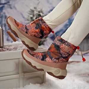 UIN Women's Snow Boots Walking Casual Travel Hiking Shoes(Spread Yellow Cazorla)